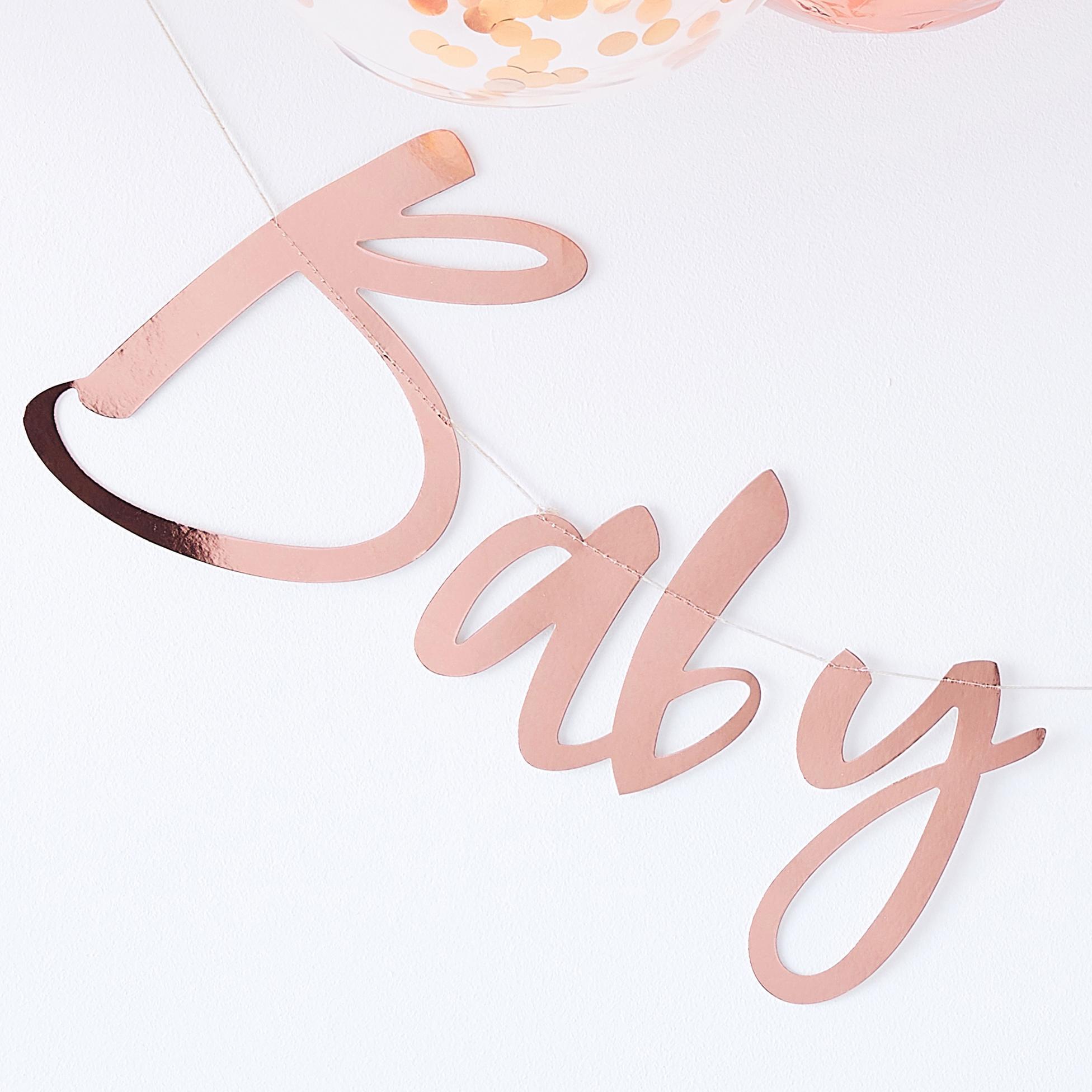 Baby Shower Asılan Süs - Rose Gold