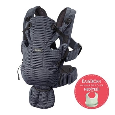 BabyBjörn Balance Bliss Ana Kucağı Cotton Oyuncaklı & Kanguru Move 3D Mesh / Anthracite
