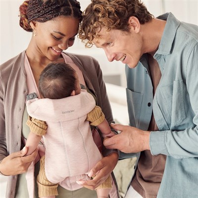 BabyBjörn Bliss Ana Kucağı & Kanguru Mini 3D Cotton Jersey Yenidoğan Seti / Light Pink