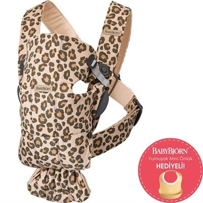 BabyBjörn Bliss Ana Kucağı & Kanguru Mini Cotton Yenidoğan Seti / Beige Leopard