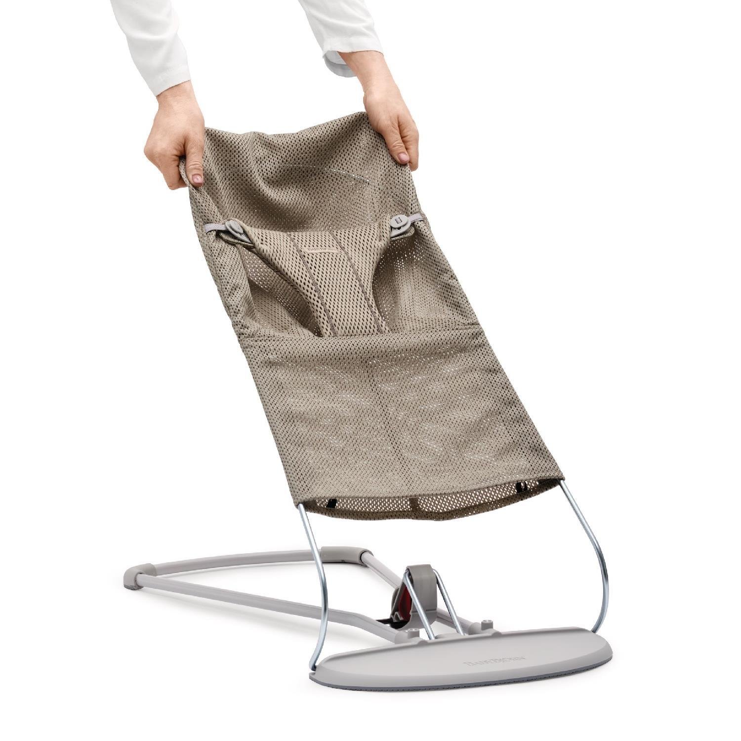 BabyBjörn Bliss Ana Kucağı Mesh  & Kanguru Mini 3D Mesh Yenidoğan Seti / Grey Beige