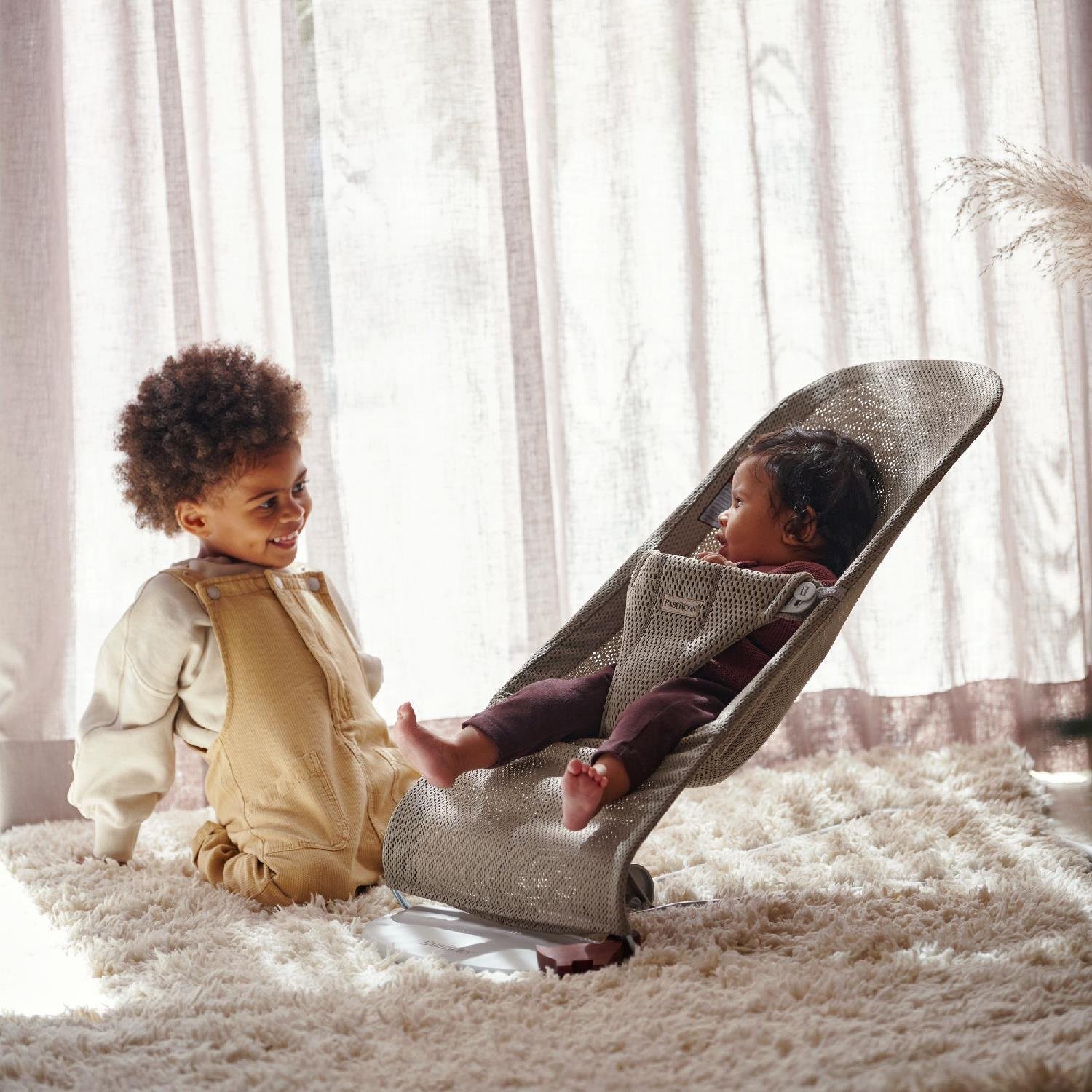 BabyBjörn Bliss Ana Kucağı Mesh  & Kanguru Mini 3D Mesh Yenidoğan Seti / Grey Beige