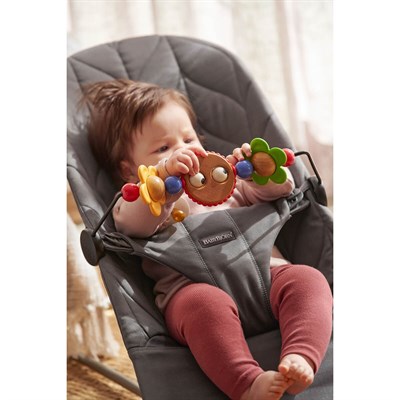 BabyBjörn Bliss Ana Kucağı Petal Cotton Oyuncaklı / Anthracite