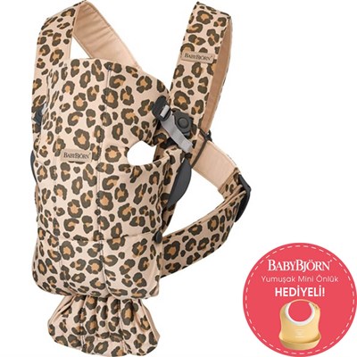 BabyBjörn Kanguru Mini 3D Cotton / Beige Leopard