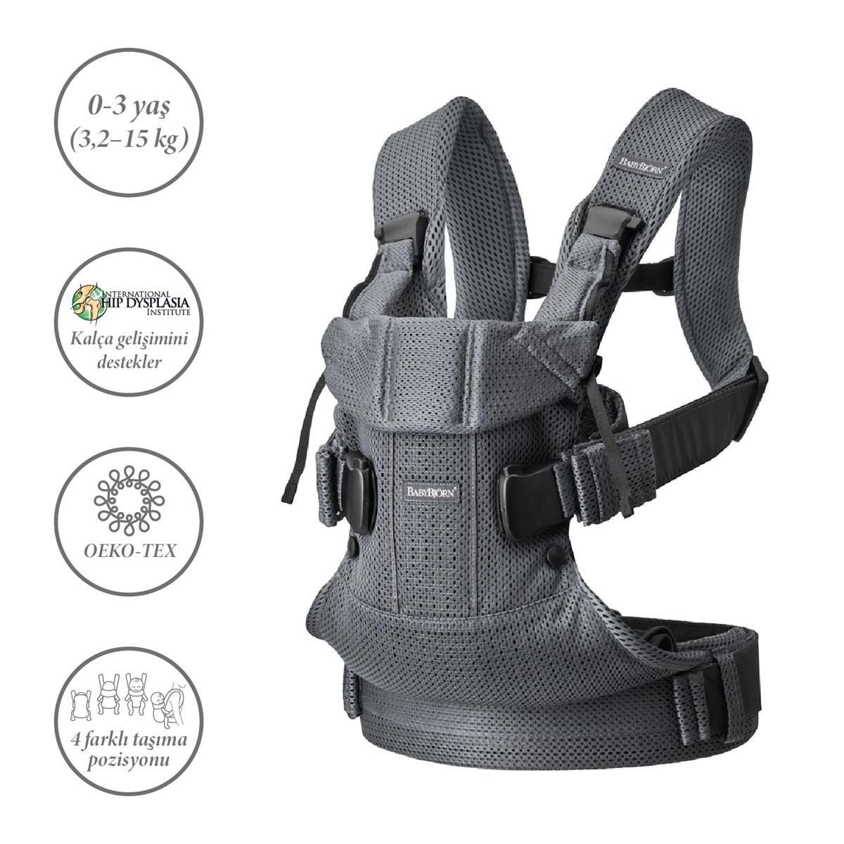 BabyBjörn Kanguru One Air 3D Mesh / Anthracite