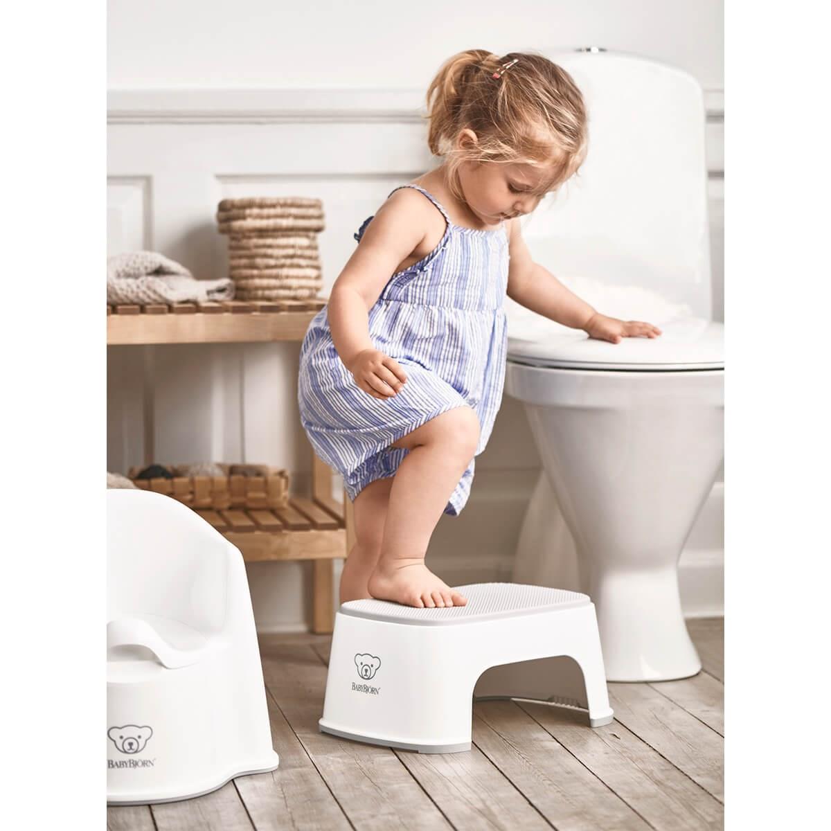 BabyBjörn Koltuk Oturak & Klozet Adaptörü & Banyo Basamağı Tuvalet Eğitimi Seti / White