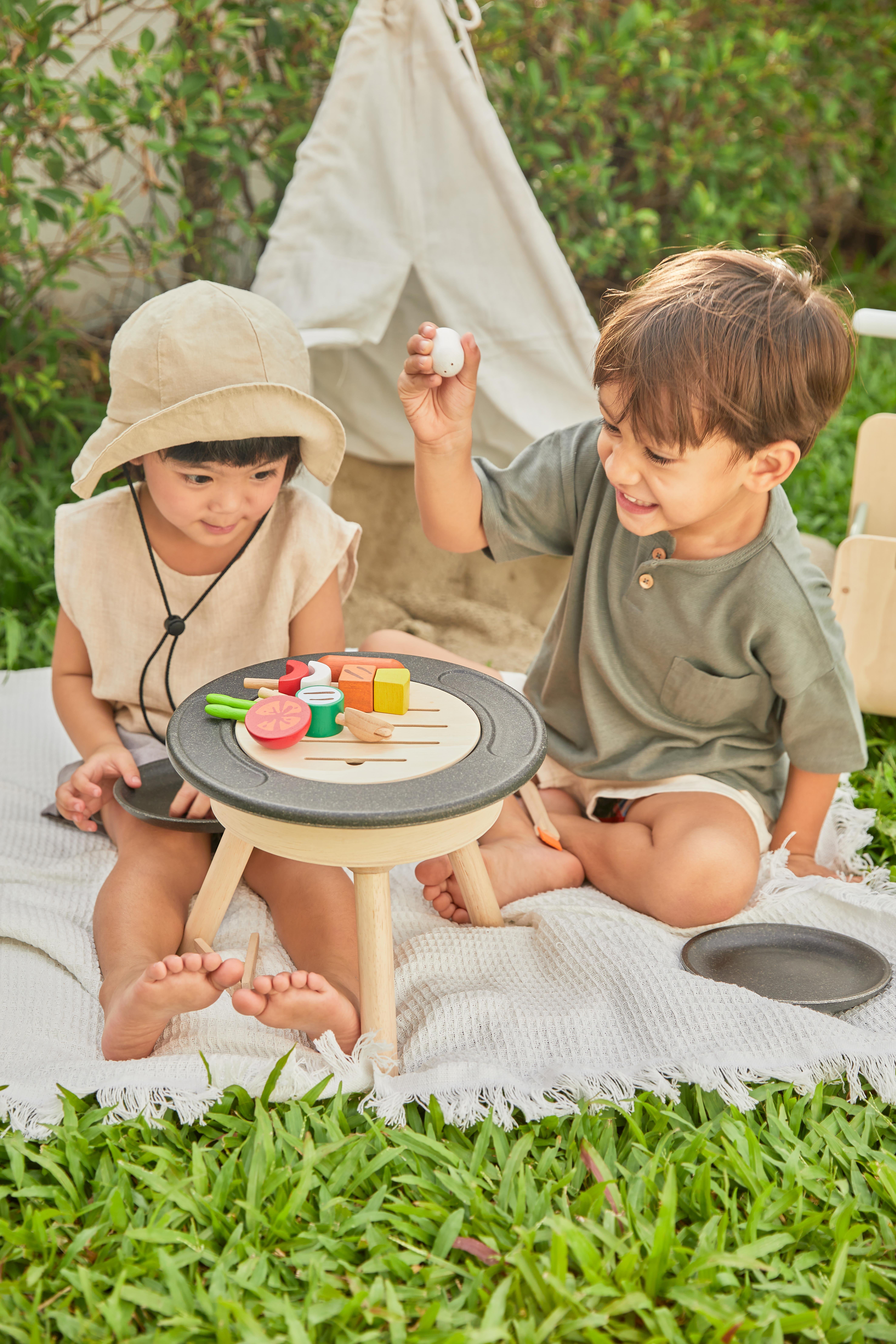 Barbekü Seti Ahşap Oyuncaklar plantoys