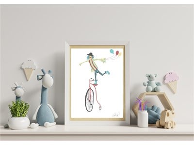 Beril Bozdoğan Art Poster, Bisikletli Cambaz Tablolar