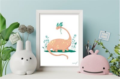 Beril Bozdoğan Art Poster, Diplodocus Tablolar