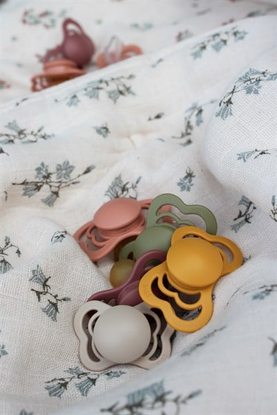 Bibs Bibs Couture İkili Kauçuk Emzik, Honey Bee / Olive Emzik