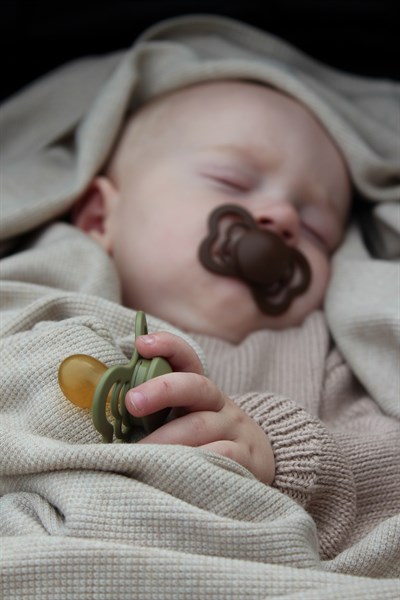 Bibs Bibs Couture İkili Kauçuk Emzik, Vanilla/Olive Emzik