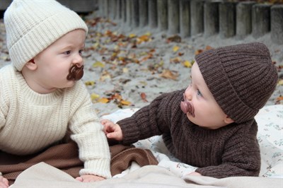 Bibs Bibs Couture İkili Kauçuk Emzik, Vanilla/Olive Emzik