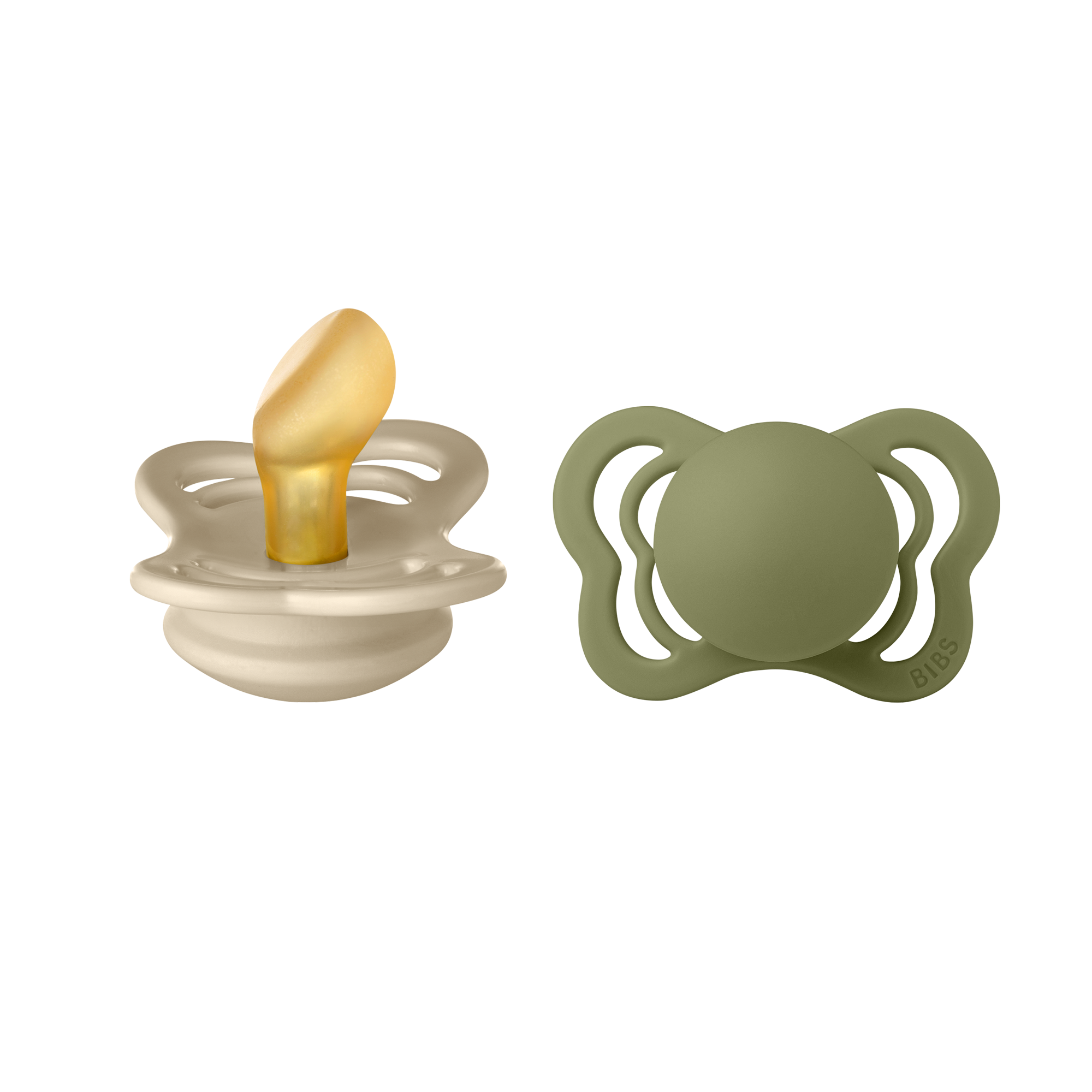 Bibs Couture İkili Kauçuk Emzik, Vanilla/Olive Emzik Bibs