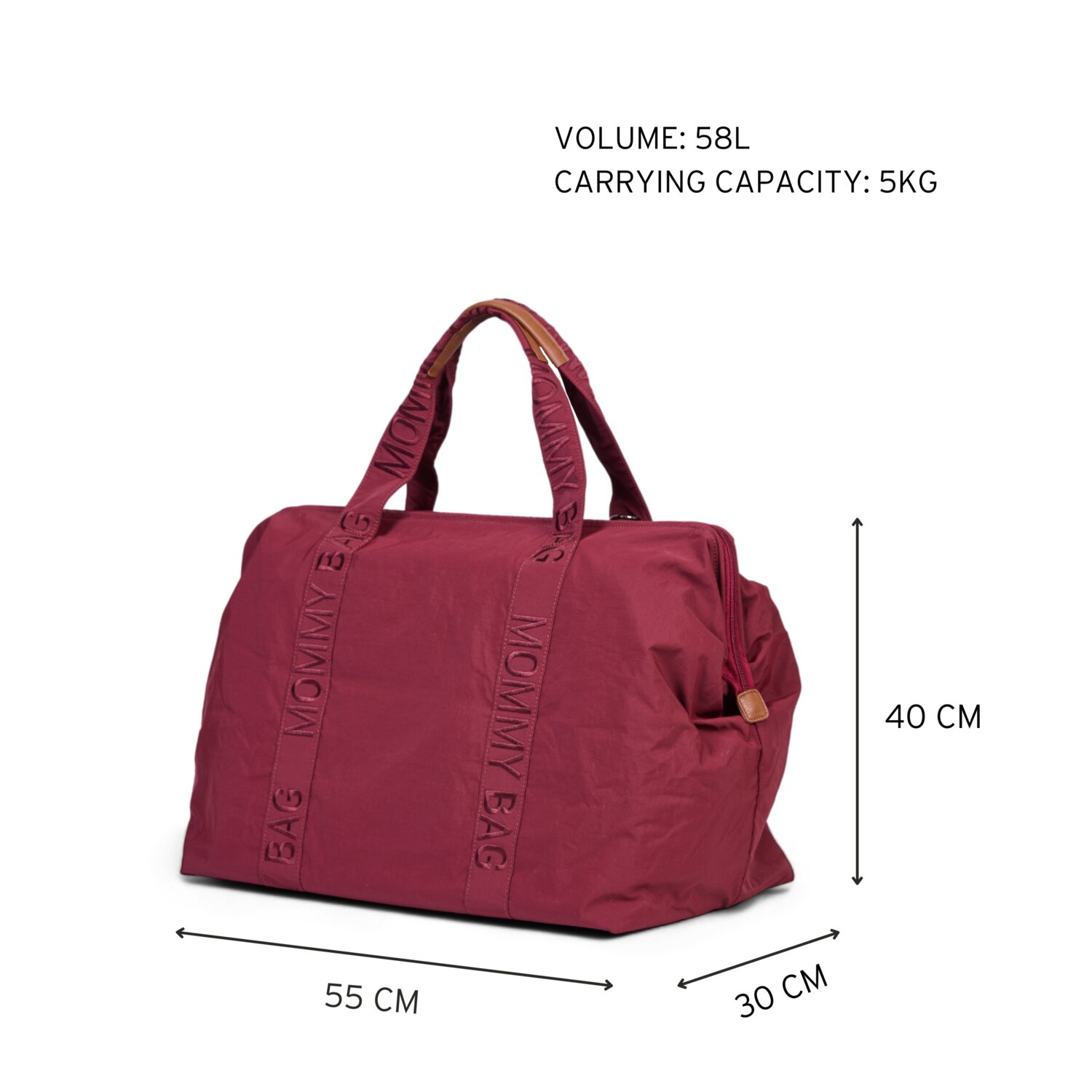 Mommy Bag Çanta, Urban Burgundy Kategorisiz Childhome