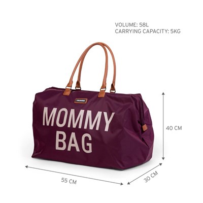 ChildHome Mommy Bag, Anne Bebek Bakım Çantası, Mor Mommy Bag