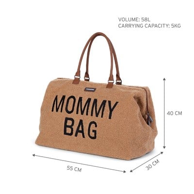 ChildHome Mommy Bag, Anne Bebek Bakım Çantası, Teddy Beige Mommy Bag