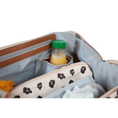 ChildHome Mommy Bag, Anne Bebek Bakım Çantası, Leopard Mommy Bag