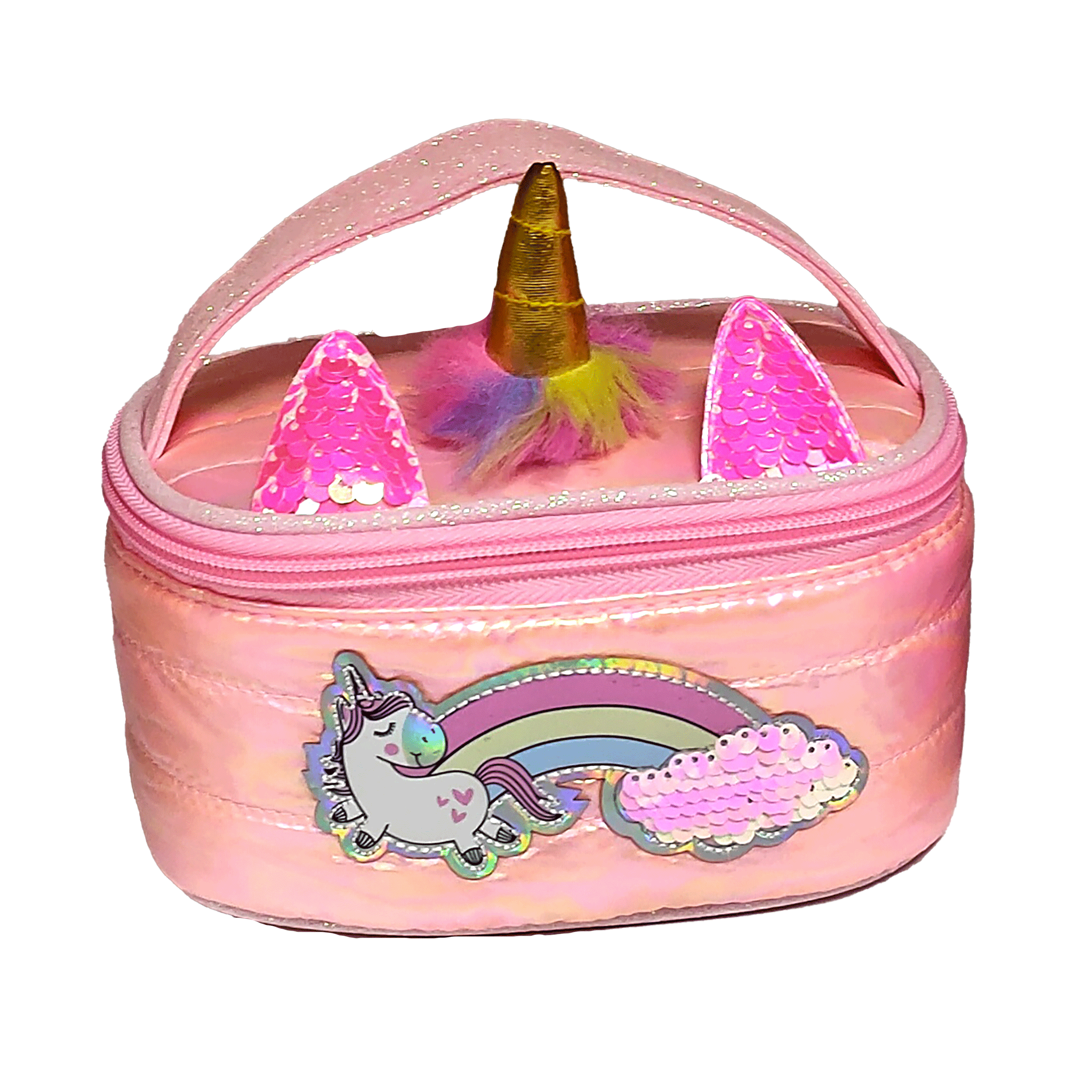 Puffer Unicorn Makyaj Çantası, Pembe Kategorisiz Girabrilla