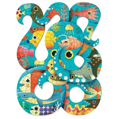 Djeco Djeco 350 Parça Ahtapot Puzzle, Octopus Oyuncak