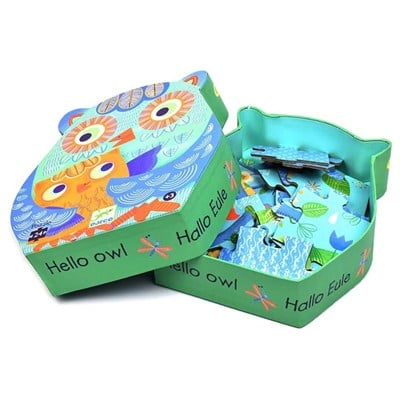 Djeco Djeco Dekoratif Puzzle 36, Hello Owl Oyuncak