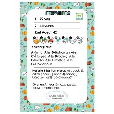 Djeco Djeco Kart Oyunları, Happy Familly Oyuncak
