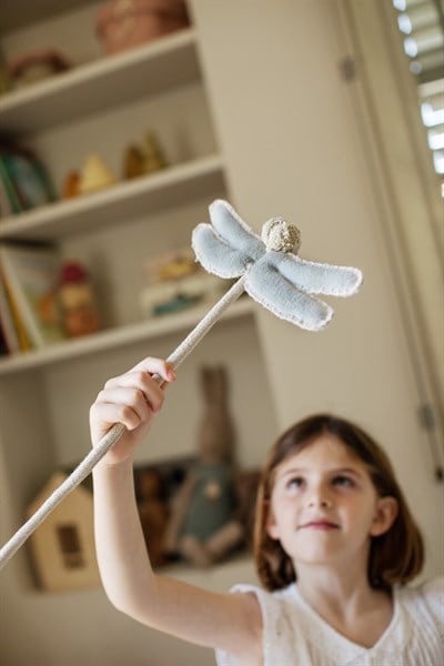 Dragonfly Wand Yusufçuk Değnek, Soft Blue Duvar Süsleri Lorena Canals