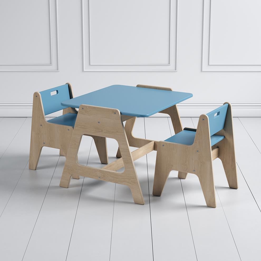 Cotable Masa Takımı, Mavi Kategorisiz Woody&Happy