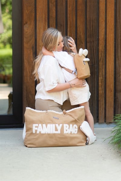 Family Bag Puffy, Süet Mommy Bag ChildHome