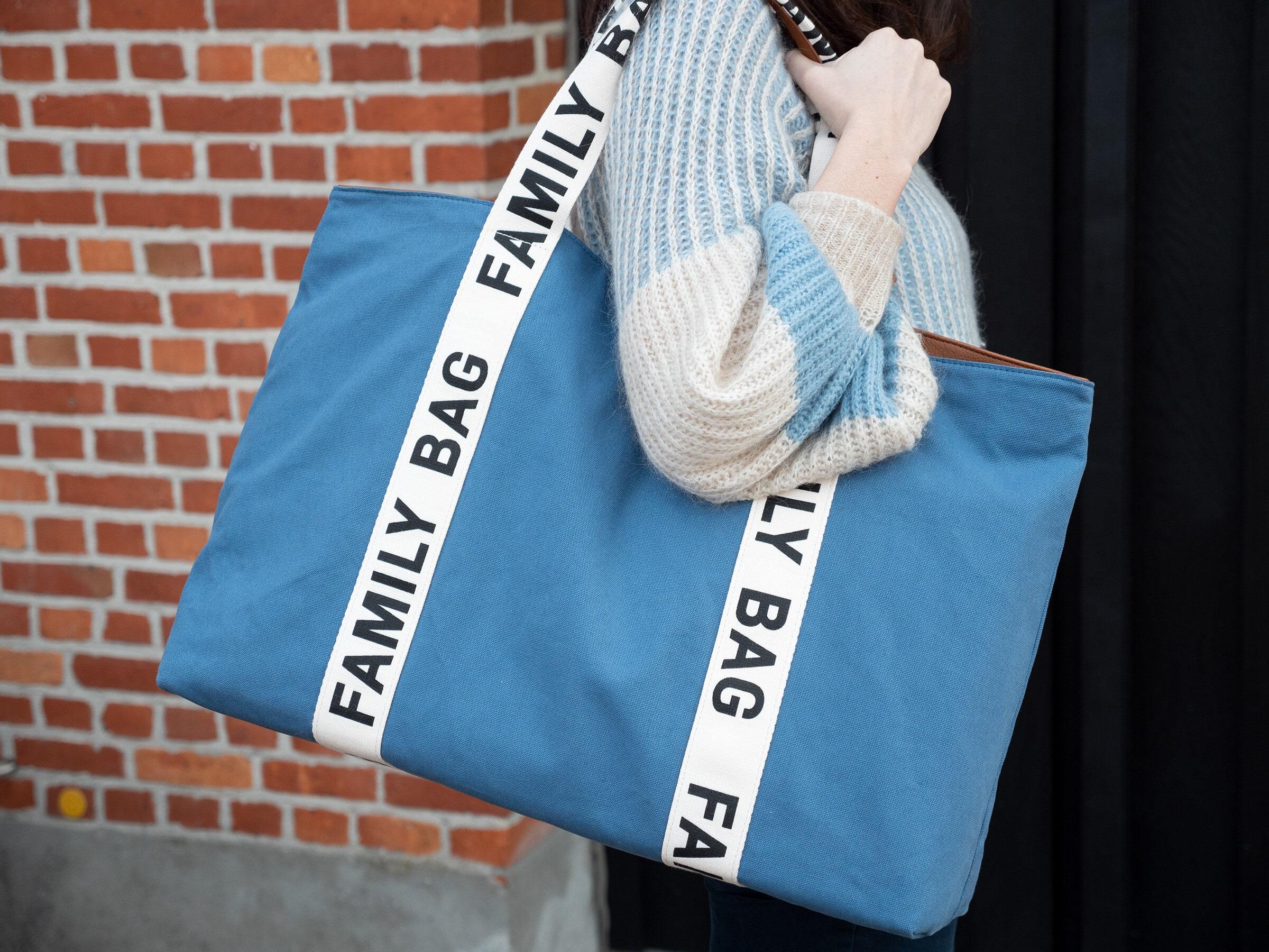 Family Bag Signature Kanvas Indigo Mommy Bag ChildHome