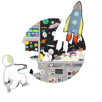 FLOSS & ROCK 3'ü 1 Arada - 100 Parça Yap - Boz / Space