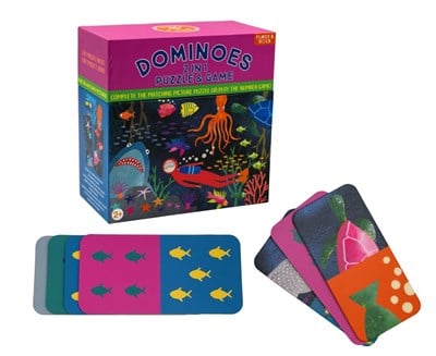 FLOSS & ROCK Çift Taraflı Domino Kartları / Deep Sea  *Yeni*