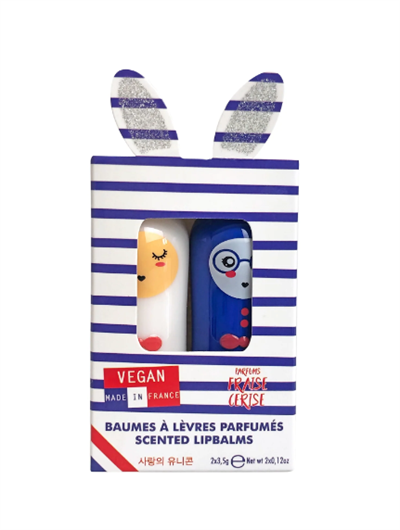 INUWET - BAUMES A LEVRES COFFRET DUO GLITTER PARIS Oje & Ruj Inuwet