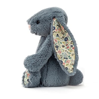 Jellycat Jellycat Çiçekli Koyu Mavi Tavşan Orta Boy 31 cm Peluş Oyuncaklar
