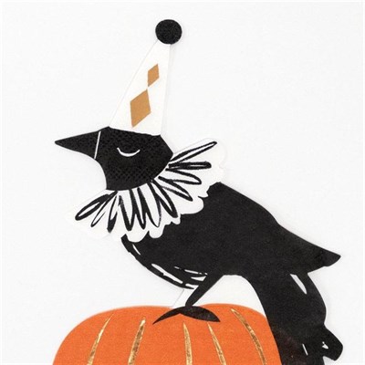 Klasik Halloween Karga Peçete
