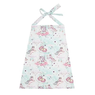 Lally Tings Pink Unicorn Bebek Emzirme Önlüğü Bebek Bakım