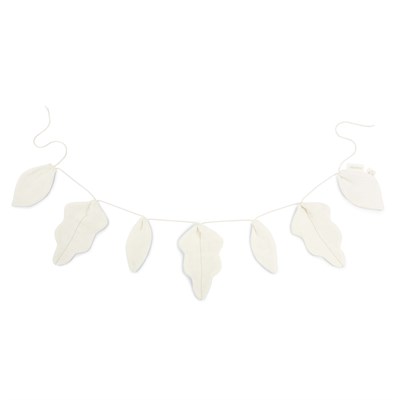 Lin Francais Yaprak Garland, Off White Duvar Aksesuarları Nobodinoz