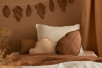 Lin Francais Yaprak Yastık, Noisette Yastıklar Nobodinoz