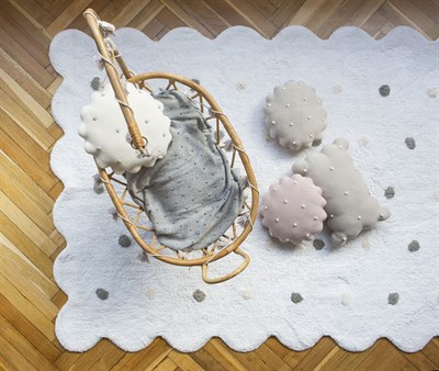 Lorena Canals GALLETA Halı  Beyaz Çocuk Odası Halıları