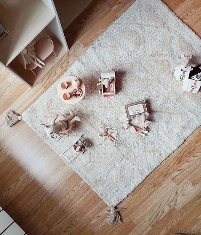 Lorena Canals Halı, Mini Tribu Naturel, Honey Çocuk Odası Halıları