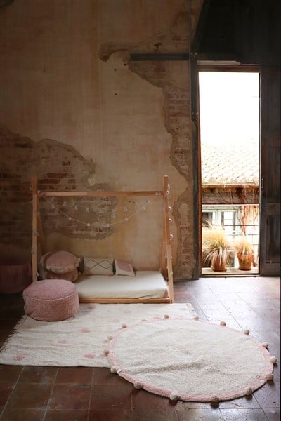 Lorena Canals Hippy Dots Kilim Vintage Nude Çocuk Odası Halıları