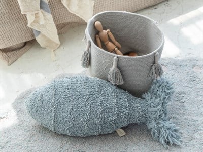 Lorena Canals Lorena Canals Sepet Woody Pearl Blue Koton Sepetler