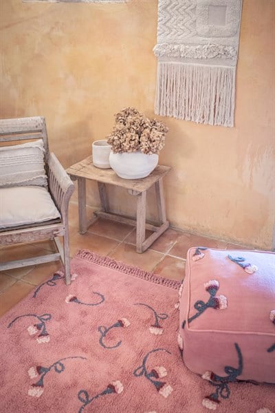 Lorena Canals Puf, English Garden Ash Rose Puflar Ve Minderler