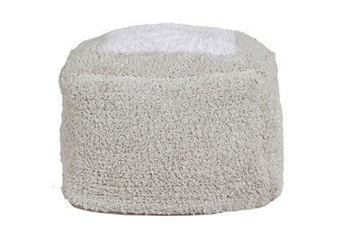 Lorena Canals Puf, Marshmallow Kare İnci Gri Puflar Ve Minderler