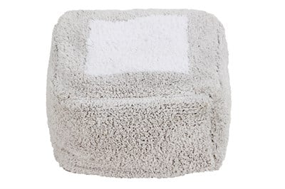 Lorena Canals Puf, Marshmallow Kare İnci Gri Puflar Ve Minderler