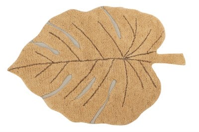 Lorena Canals Yaprak Desenli Monstera Halı Honey Çocuk Odası Halıları