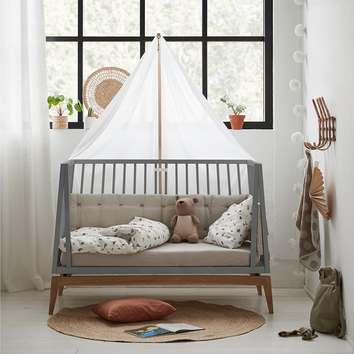 Luna Bebek Karyolası 70x140cm  Dönüşüm Kiti, Gri Kategorisiz LEANDER