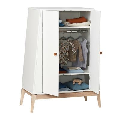 Luna Küçük Dolap, Beyaz/ Meşe Beşik & Yataklar Leander