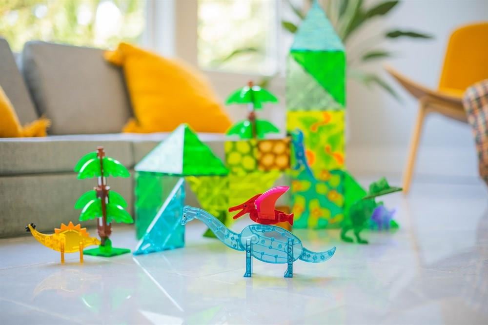 Magna-Tiles - Dinozor Dünyası - 50 Parça - XL