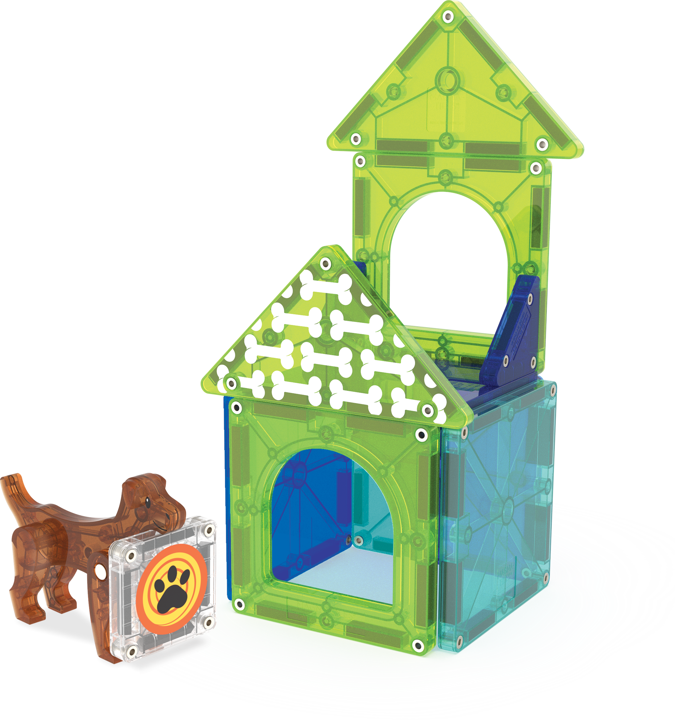 MAGNA-TILES® - Dog House - 13 Parça