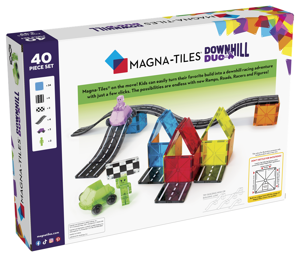 Magna-Tiles - Downhill Duo 40-Piece Set - Yokuş Aşağı 2'li - 40 Parça